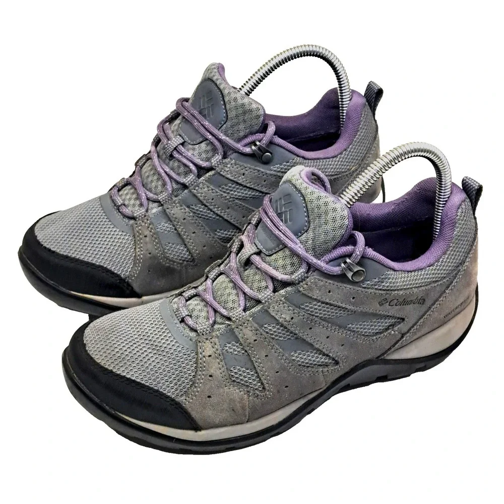 Columbia Redmond V2 Trekker Day Hikers Womens 7.5 Waterproof Gray Purple